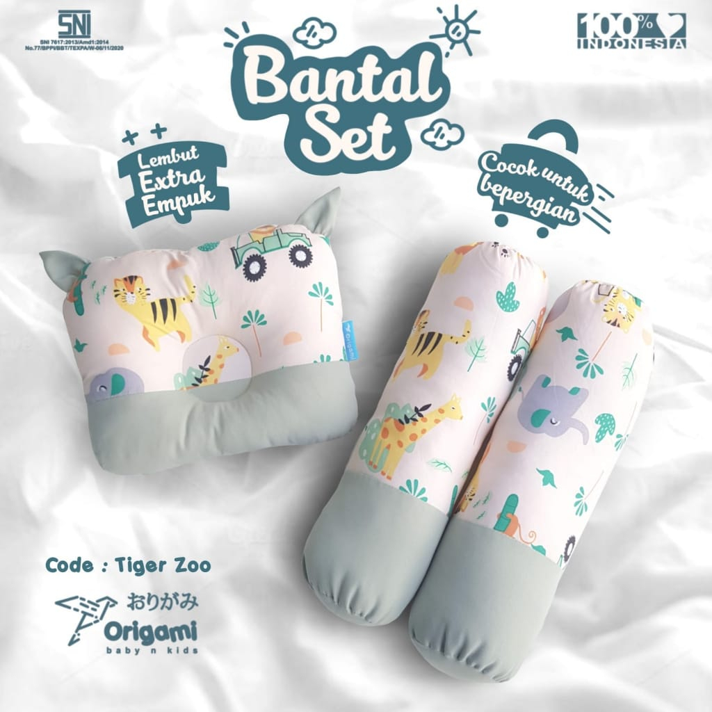 ORIGAMI Bantal Guling Set Karakter Animal