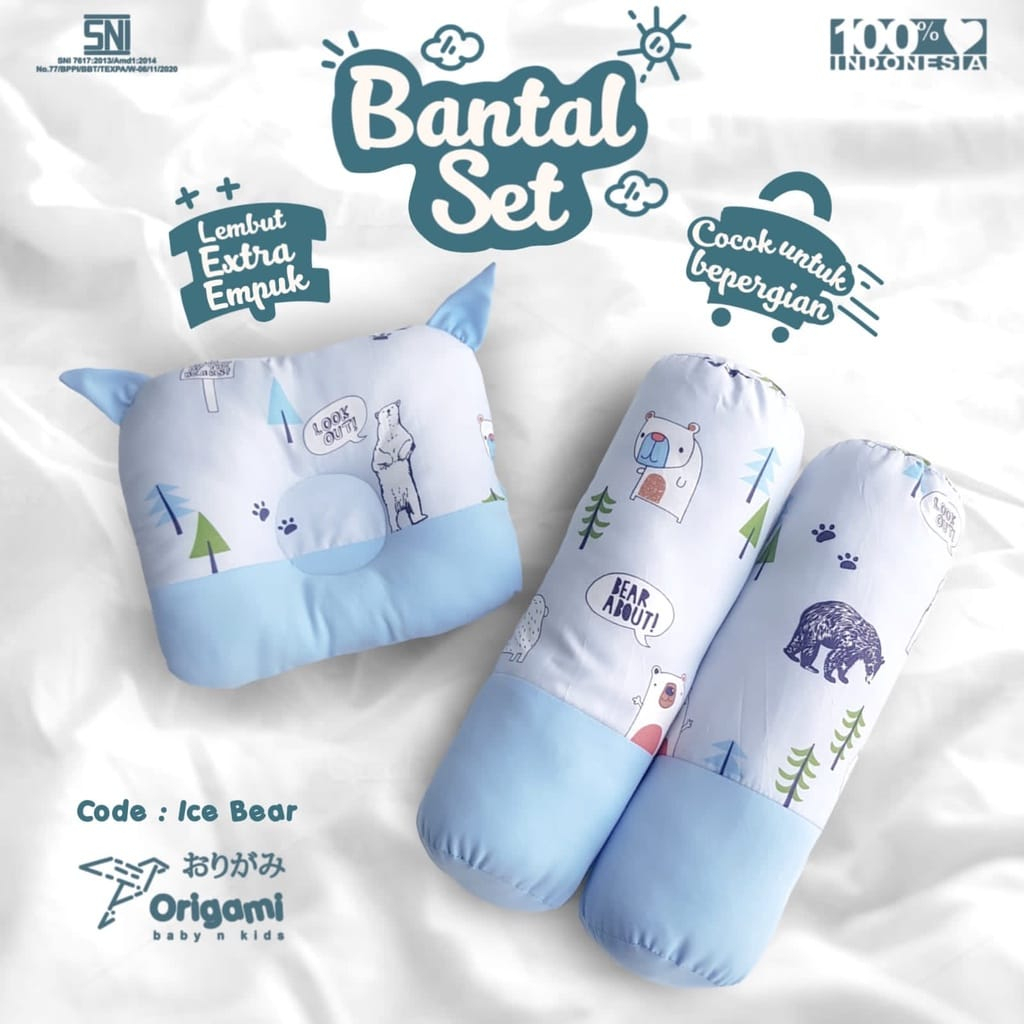 ORIGAMI Bantal Guling Set Karakter Animal