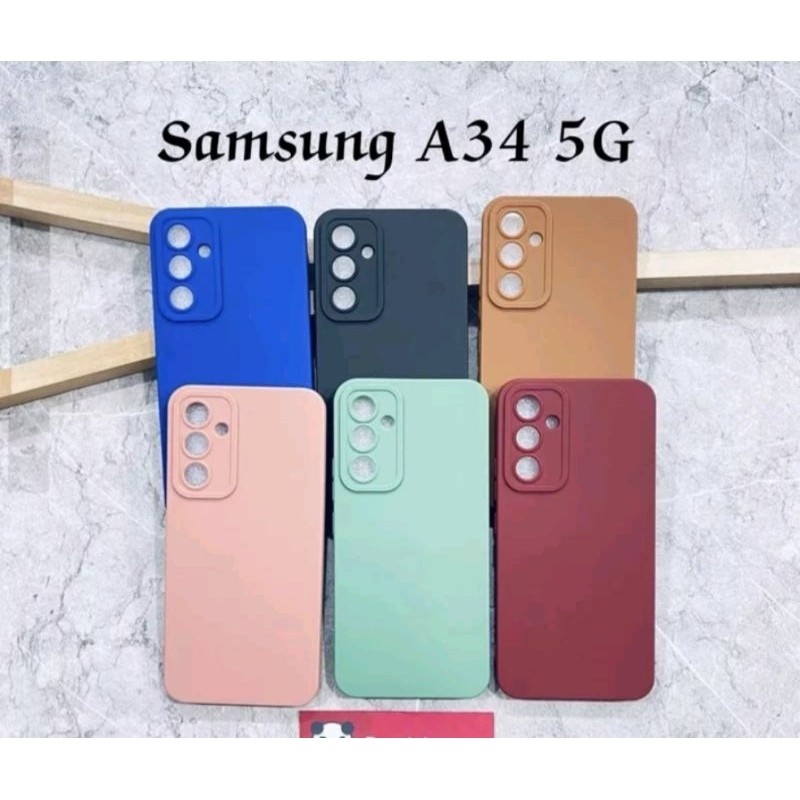 Softcase Silikon Case Pro Camera Samsung A34