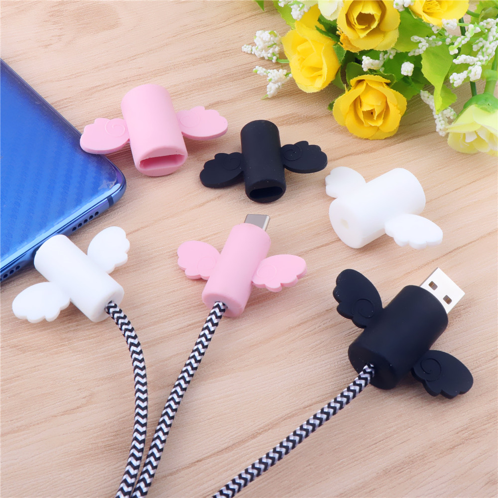 ANGEL Pelindung Kabel OPPO Android Cable Bite Universal lindung Ujung Kabel Saver Protector Motif For IOS Lighning to Type C USB HP Apple