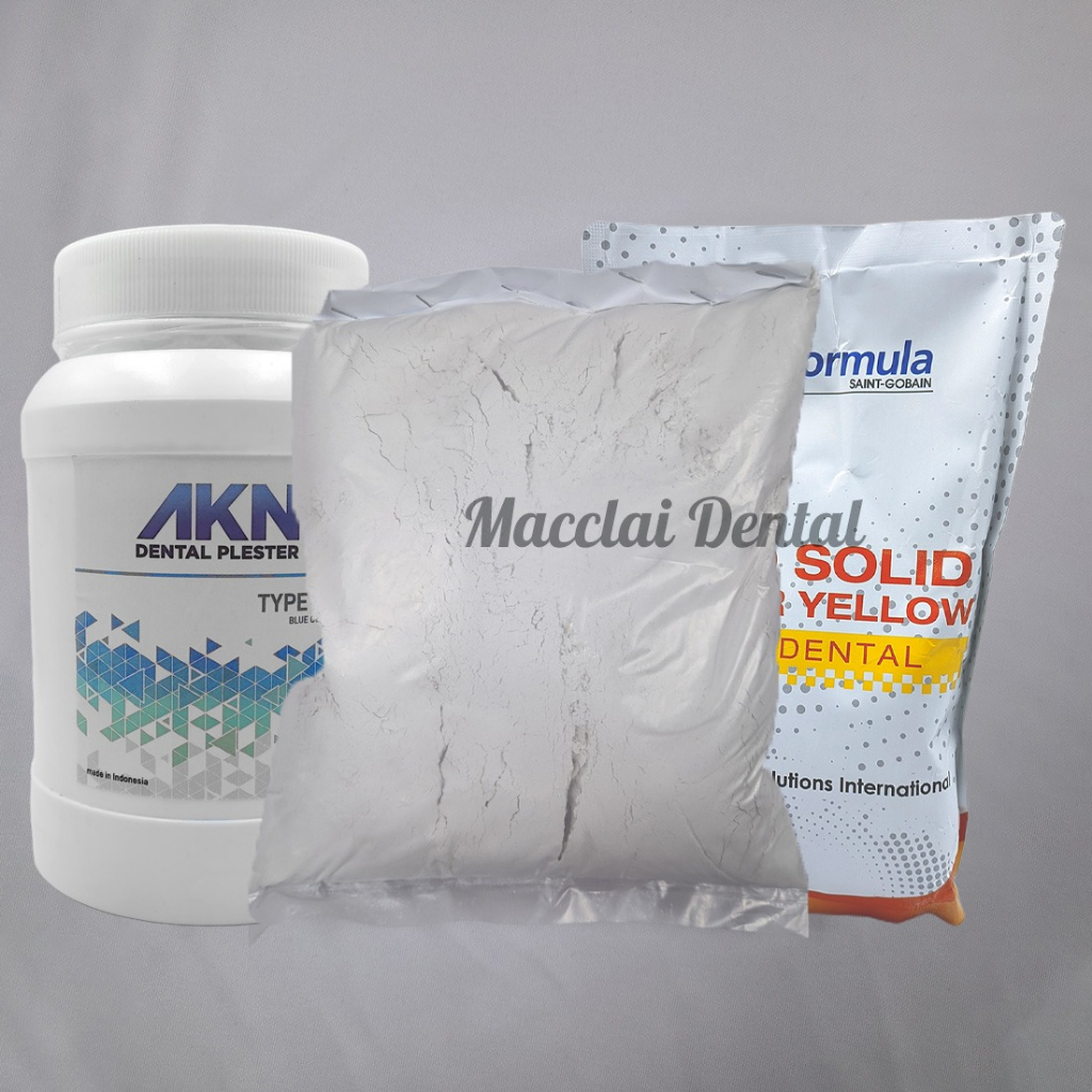 DENTAL GIPS BIRU KUNING PINK STONE MOLDANO PROBASE PLASTER / BAHAN COR GIGI