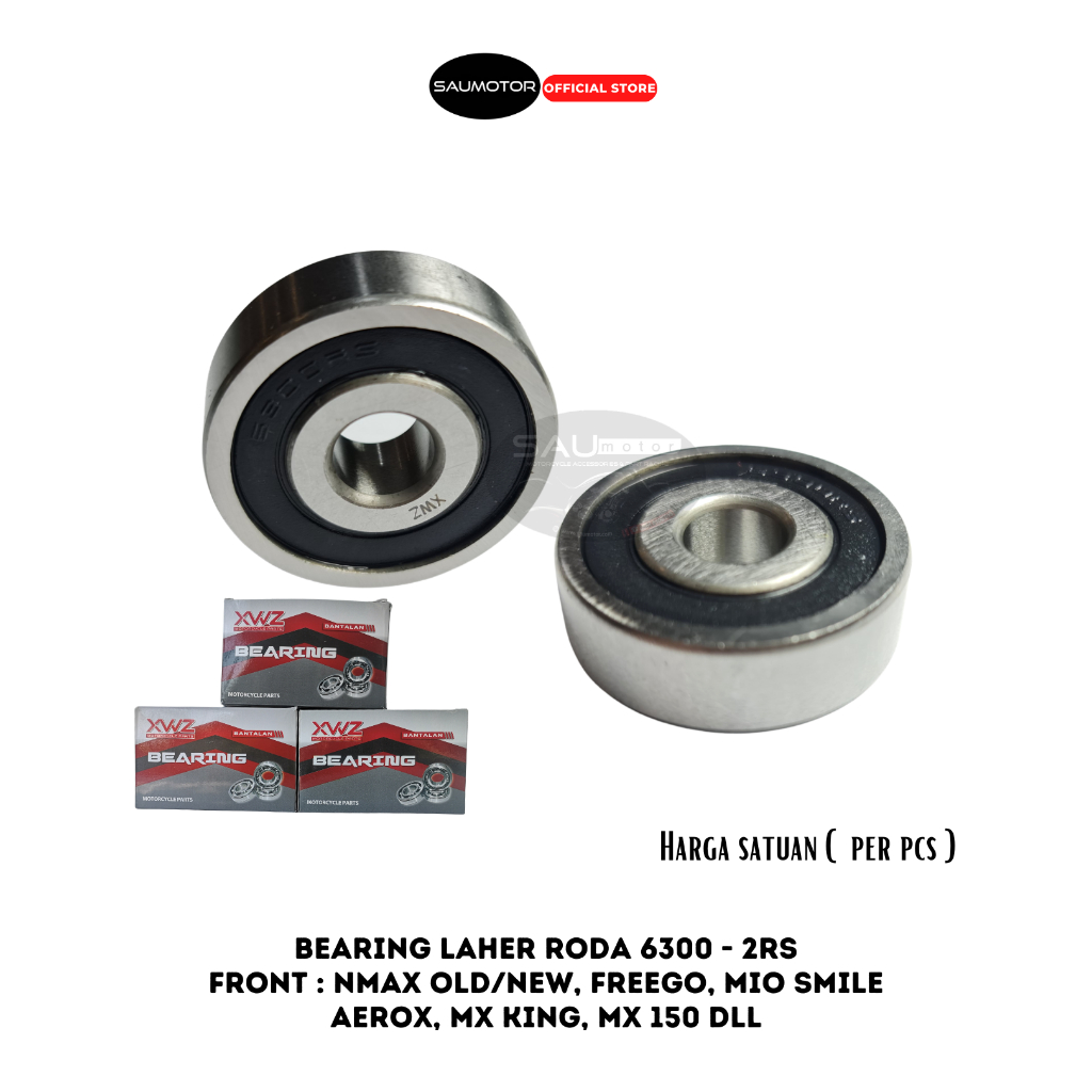 Saumotor Xwz Bering Bearing 6300 2Rs Laher Bantalan Roda Nmax Aerox Mx King