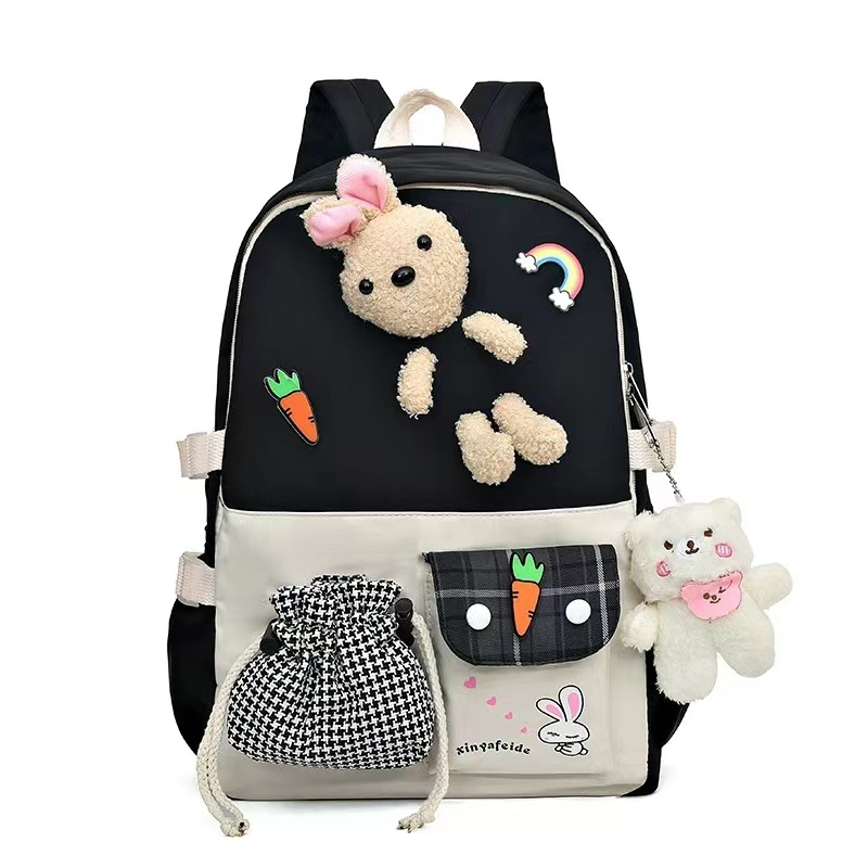 BJ82009 - BLACK/BLUE/GREEN/PINK/PURPLE - TAS RANSEL SEKOLAH BONEKA WANITA FASHION KOREA CHINA IMPORT MODIS ELEGAN TERMURAH TERLARIS TERBARU BAGSTORE JAKARTA TAS BATAM GT2009