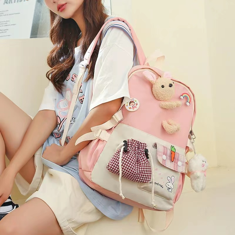 BJ82009 - BLACK/BLUE/GREEN/PINK/PURPLE - TAS RANSEL SEKOLAH BONEKA WANITA FASHION KOREA CHINA IMPORT MODIS ELEGAN TERMURAH TERLARIS TERBARU BAGSTORE JAKARTA TAS BATAM GT2009