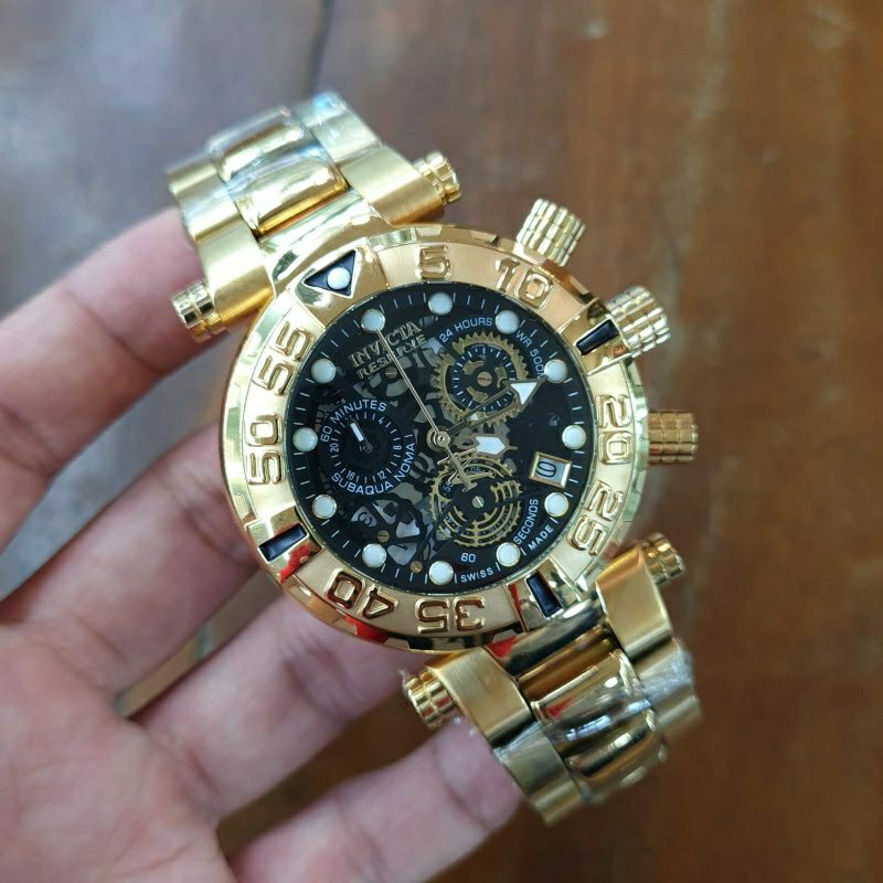 Jam tangan Pria INVICTA SUBAQUA NOMA Stainless Japan Quartz Chronograph fullset