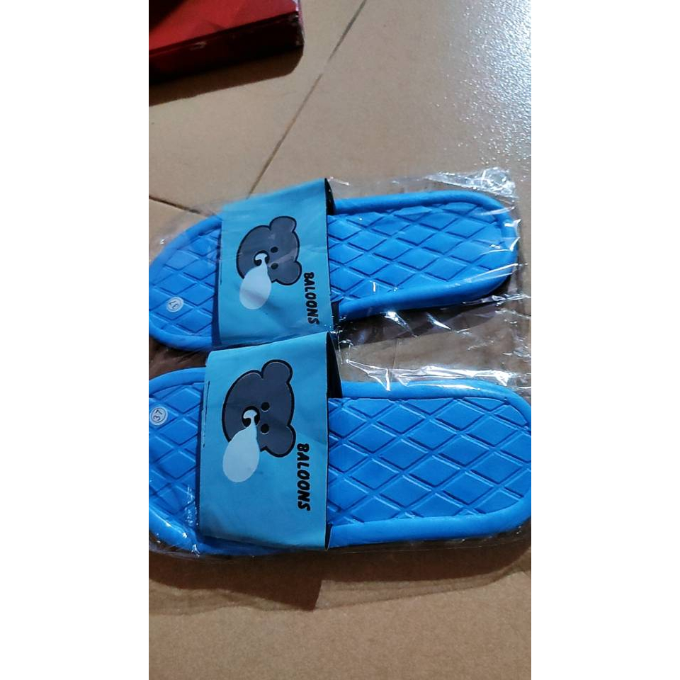 Sandal Wanita Kokop Motif BALOONS Sendal Selop Cewek Sepon Ringan