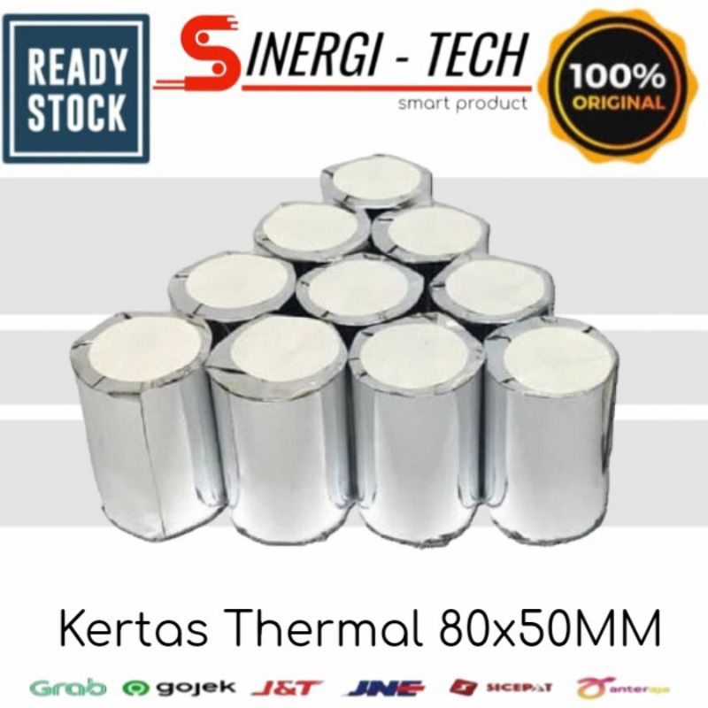 

KERTAS THERMAL SIZE 80x50 MM (WARNA PUTIH - CETAK HITAM)