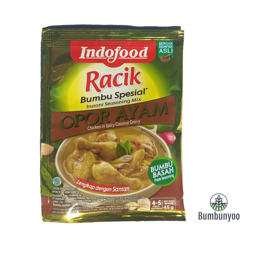 

Indofood Bumbu Instan Opor Ayam | 45 Gram | Bumbu Masak Instan