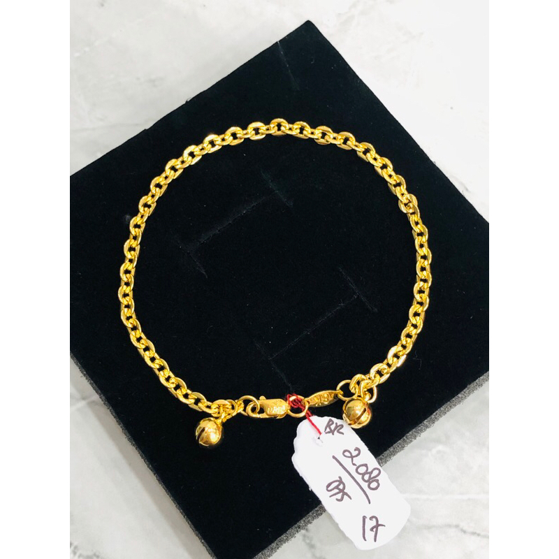 Gelang nori dewasa emas asli 8k/375