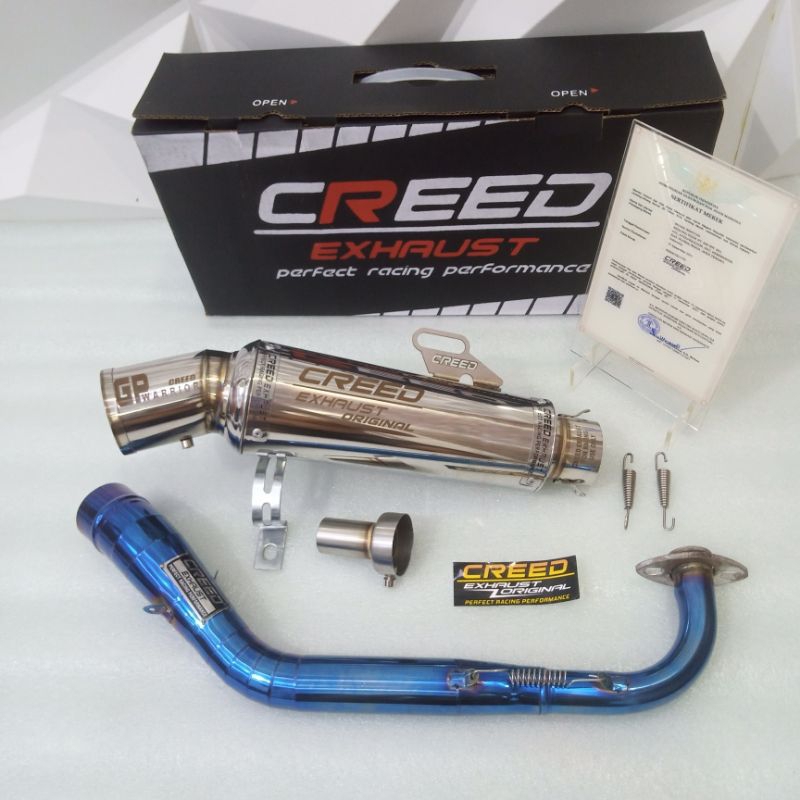 KNALPOT CREED EXHAUST ORIGINAL Type GTX KNALPOT RACING VARIO 125 150 160 NEW NMAX OLD NMAX NEW NMAX 