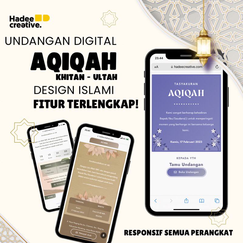 UNDANGAN DIGITAL AQIQAH | UNDANGAN DIGITAL WEBSITE