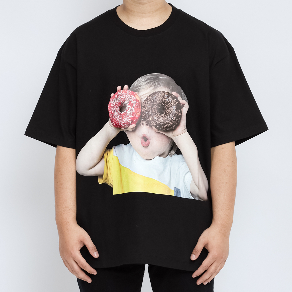 ADLV. Donut Boy Yellow Black Tee