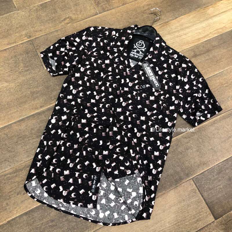 Kemeja Juice Ematic Lengan Pendek Mshs Layer Black