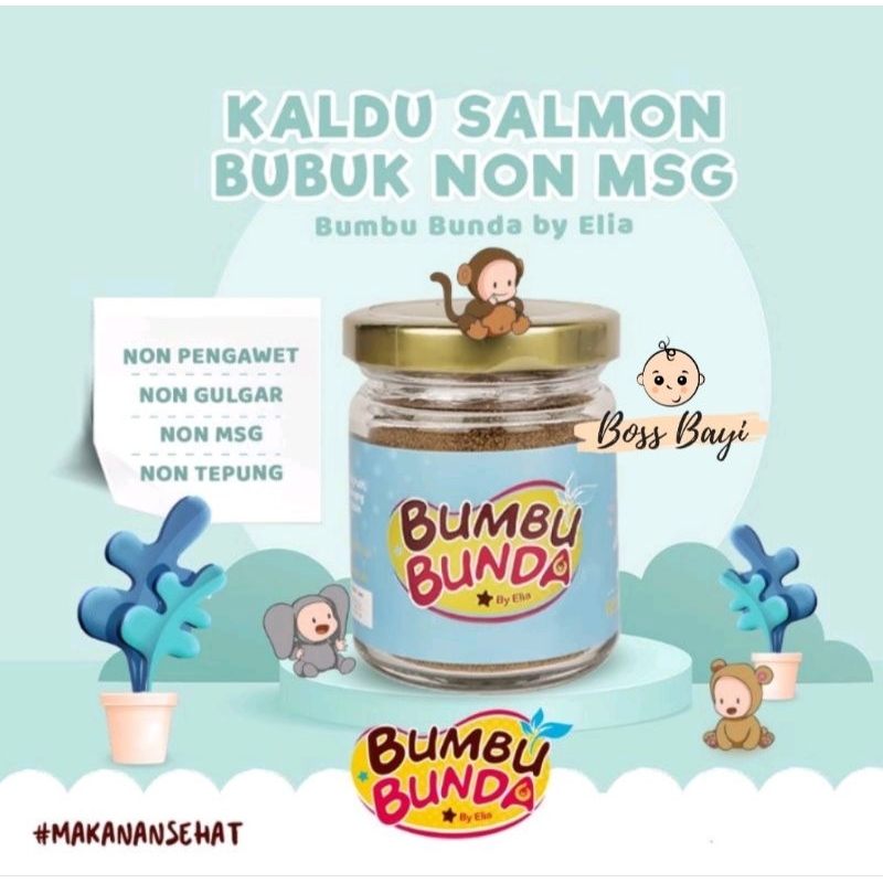 BUMBU BUNDA by Elia - Kaldu Bubuk MPASI Ayam Kampung/Sapi/Jamur/Tuna/Salmon Non MSG