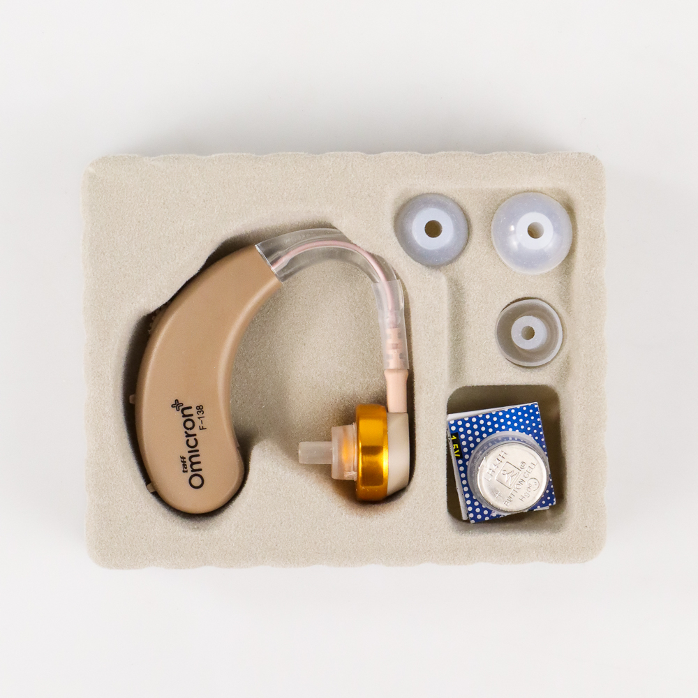 TaffOmicron Earphone Alat Bantu Dengar Pengeras Suara Hearing Aid - F-138