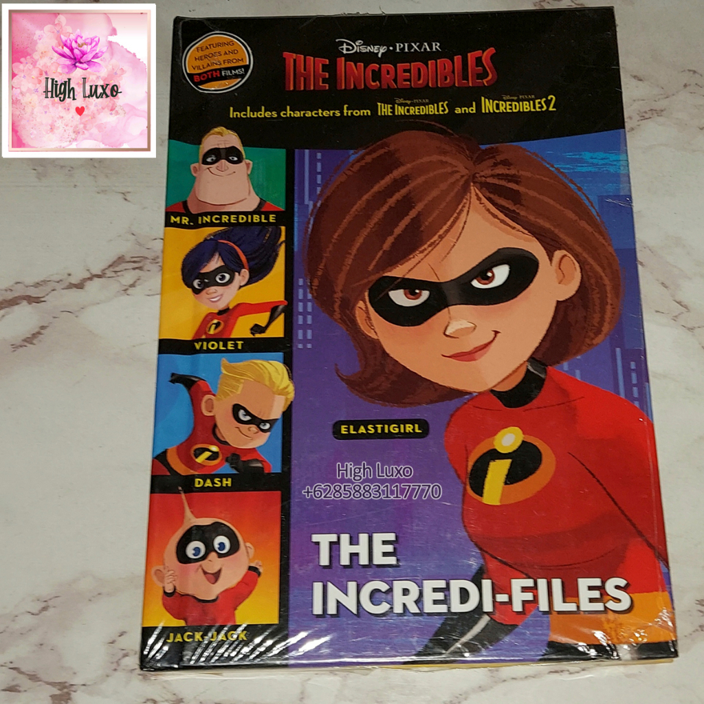 Buku Disney Pixar The Incredibles The Incredi-Files ENGLISH Book Impor Import Original Authentic Bes