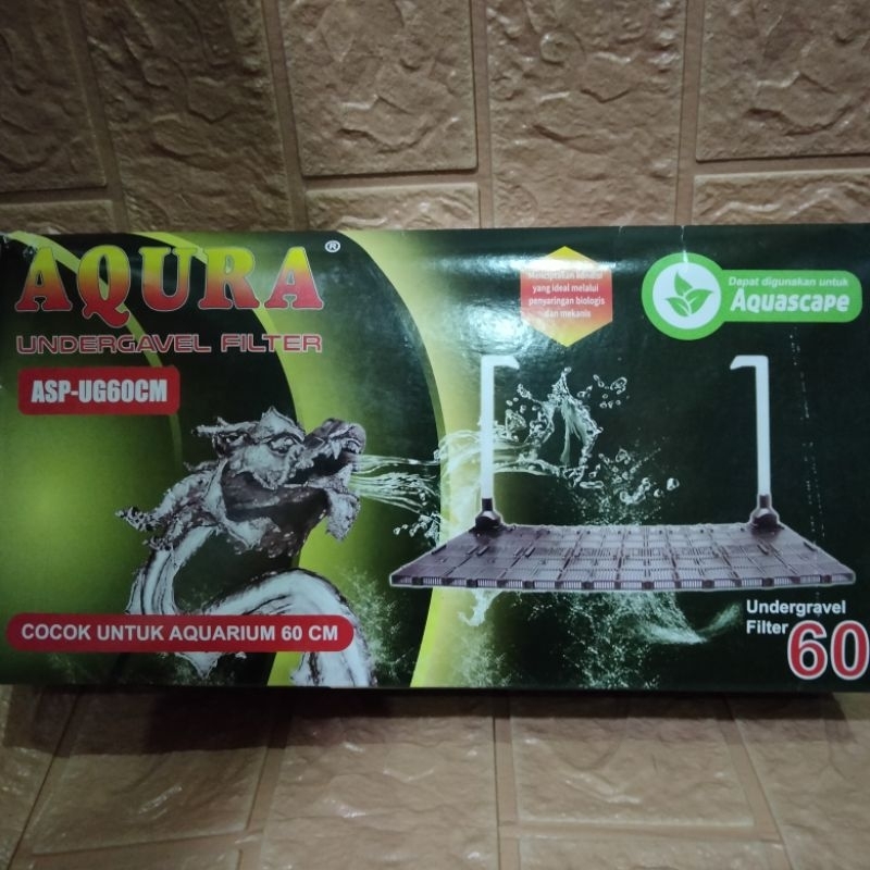 Undergavel Filter Aquarium AQURA ASP UG-60CM Cocok Untuk Aquarium 60Cm