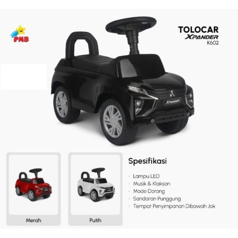 Tolo Car Tolocar PMB K602 C Mainan Anak Mobil Dorongan Aki K602C K602 Expander