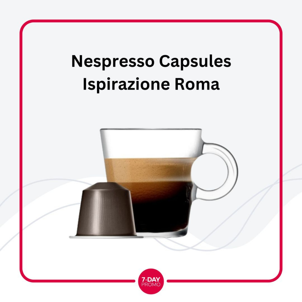 

Nespresso Capsules Ispirazione Roma Kopi Kapsul Eceran