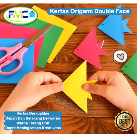 Kertas Origami Warna Pastel 2 Sisi Lembar Warna Warni Origami Paper Kerajinan Kreasi DIY Serbaguna