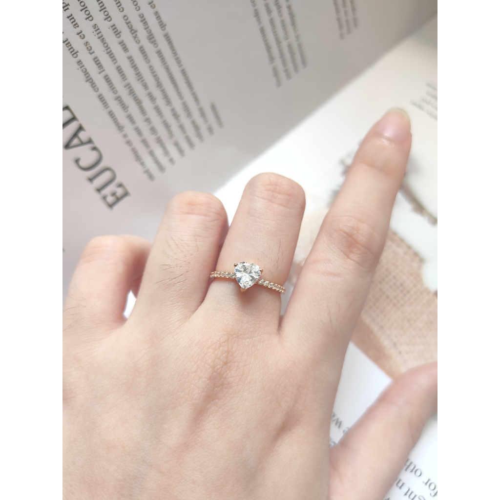 Cincin Listring Soliter emas asli 8k kadar 375 kadar muda