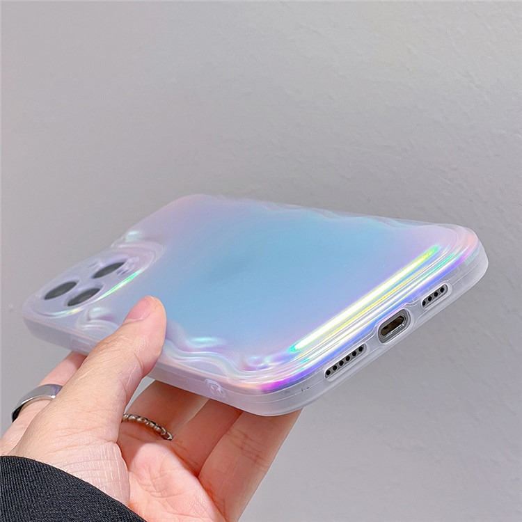 Soft Case Hologram Matte Gradasi Laser Case Cute Korean Silicone Softcase Shockproof Pillow Case X XS 11 12 13 14 PRO MAX Fairy