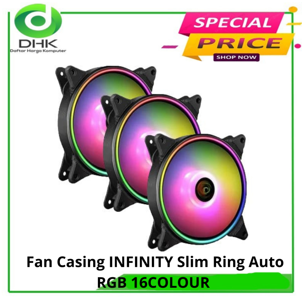 Fan Casing INFINITY Slim Ring Auto RGB 16 COLOUR