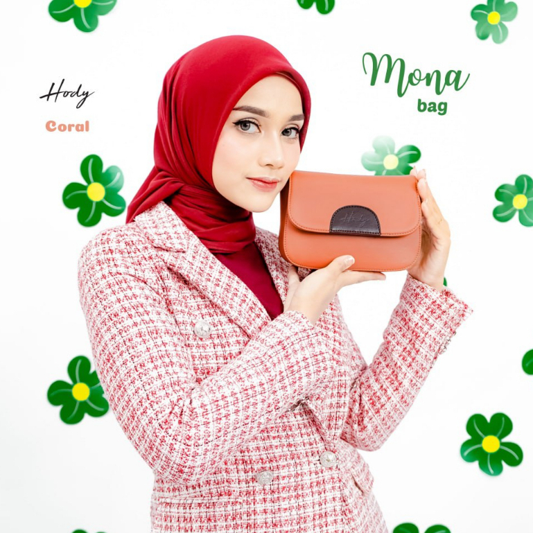 Tas Wanita Selempang HODY Mona Bag Coral Sling Bag Slempang Premium