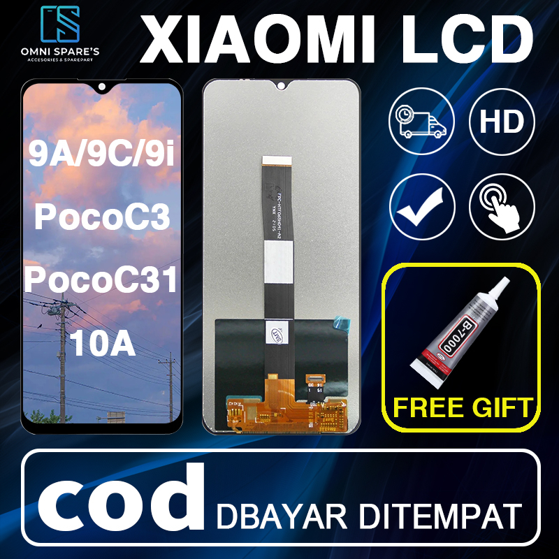 【ORIGINAL】LCD XIAOMI REDMI 9A / 9C /9i/PocoC3 PocoC31/10A  FULLSET ROIGINAL NEW