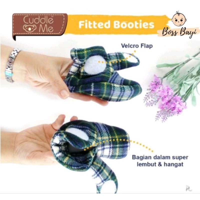 CUDDLE ME - FITTED BOOTIES / Sepatu Kain Bayi / Pelindung Kaki Bayi