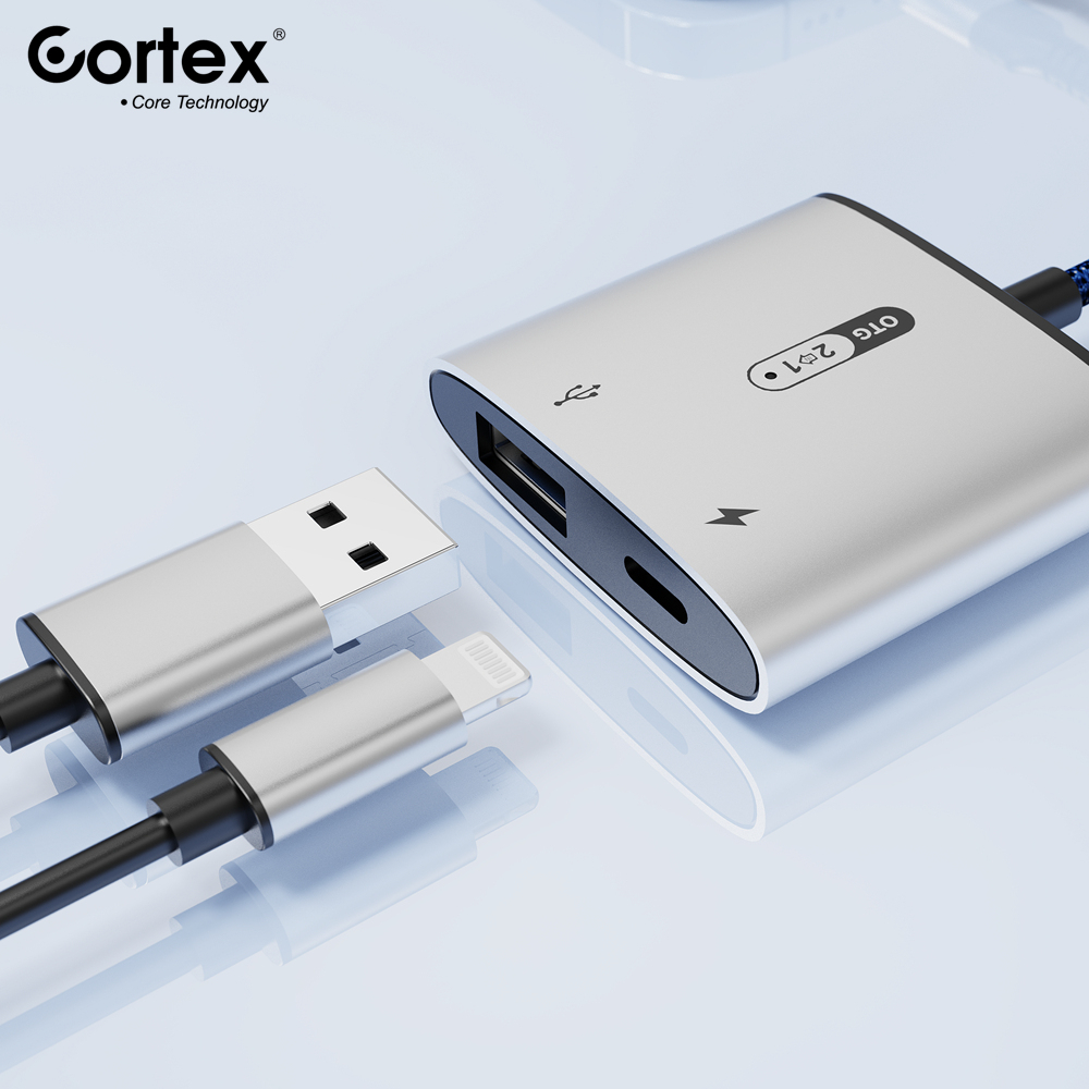 Cortex MH356 OTG Lightning to USB 3.0 With Charging Camera Flashdisk 2in1 Adapter iPhone iPad