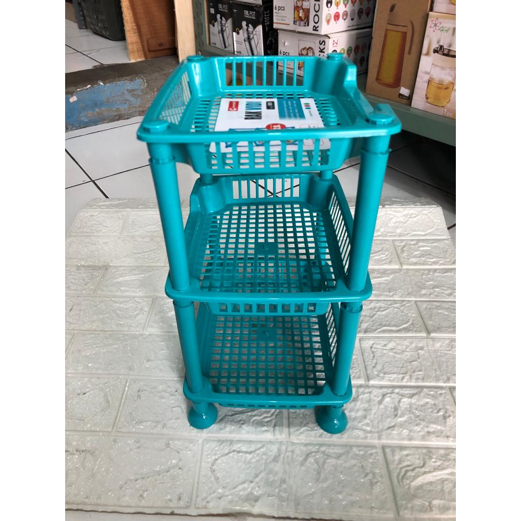 RAK 3 SUSUN MEREK VIDI CLIO PLASTICK - SERBAGUNA - RAK PLASTIK MINI