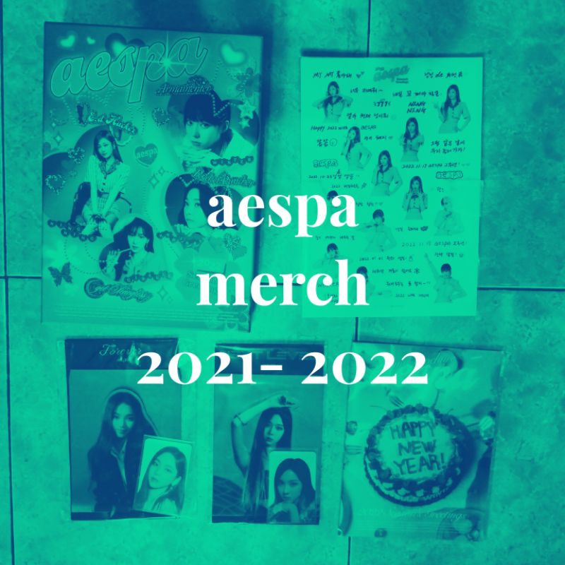 aespa merch 2021-2022 (sg 2022 & holo standee) karina winter giselle ningning