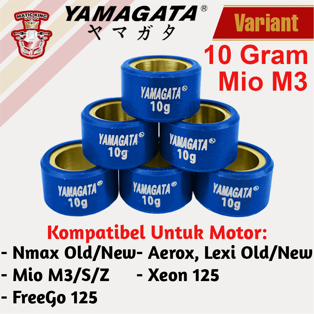 Roller Nmax Lexi Aerox Mio M3 S 125 GT 125 Xeon Free Go Racing Yamagata 7gr sd 13gr