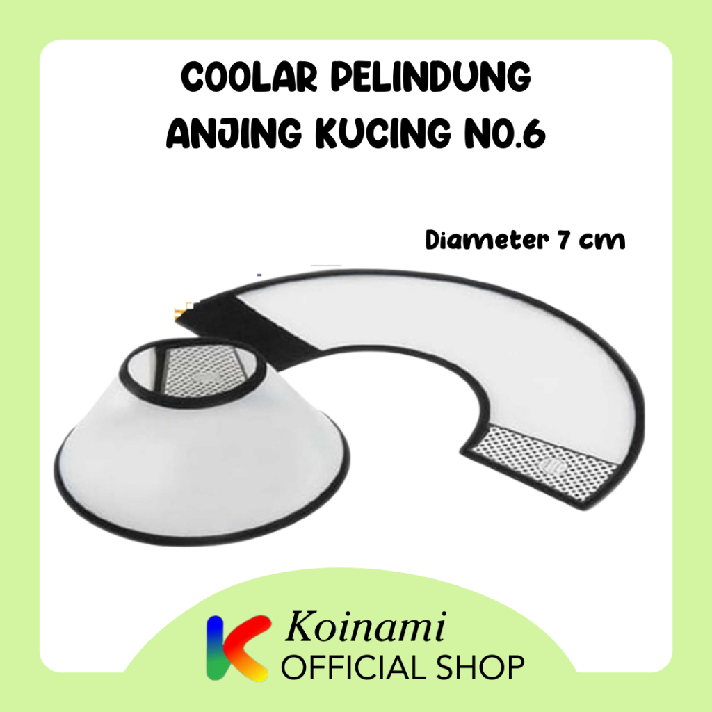 COLLAR NO.6 / collar pelindung pasca operasi / kucing anjing / pet / hewan / cat dog