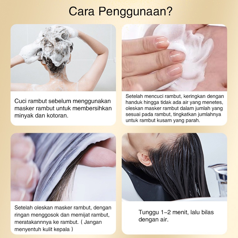 Hair Mask Keratin Masker Rambut Keratin 500g Salon Perawatan Rambut Masker Rambut Keratin Memperbaiki Rambut Rusakkering Keriting Sangat Menutrisi Perawatan Rambut Wangi Tahan Lama