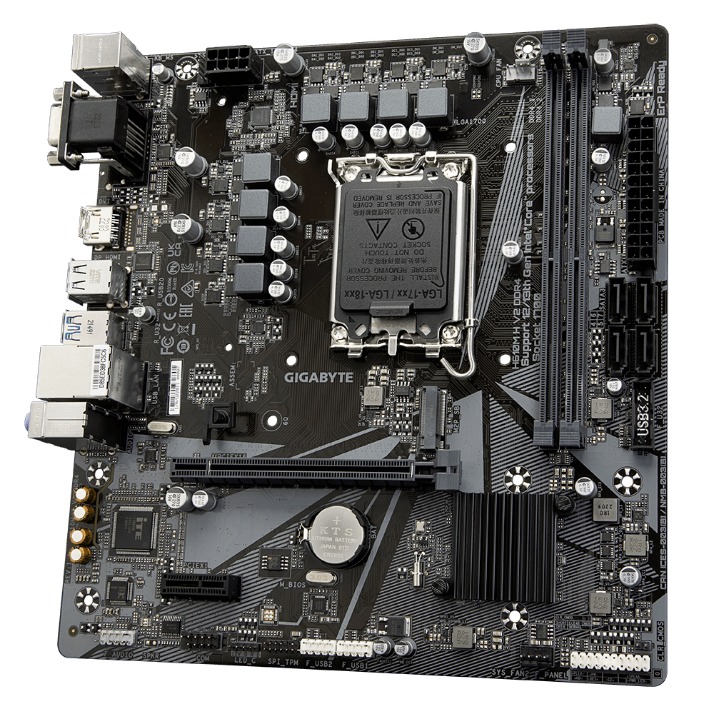 GIGABYTE H610M H V2 DDR4 | MOTHERBOARD INTEL H610 LGA1700 DDR4 M-ATX