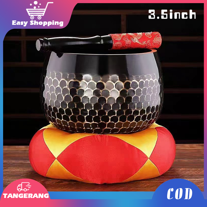 Singing Bowl Bahan Tembaga Tibetan Healing Bowl Buddha Tibet Struck Bowl Untuk Meditasi Umat Budha