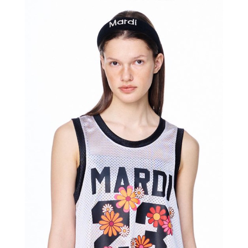 MARDI MERCREDI - Hair Band Logo Embellishment Terry