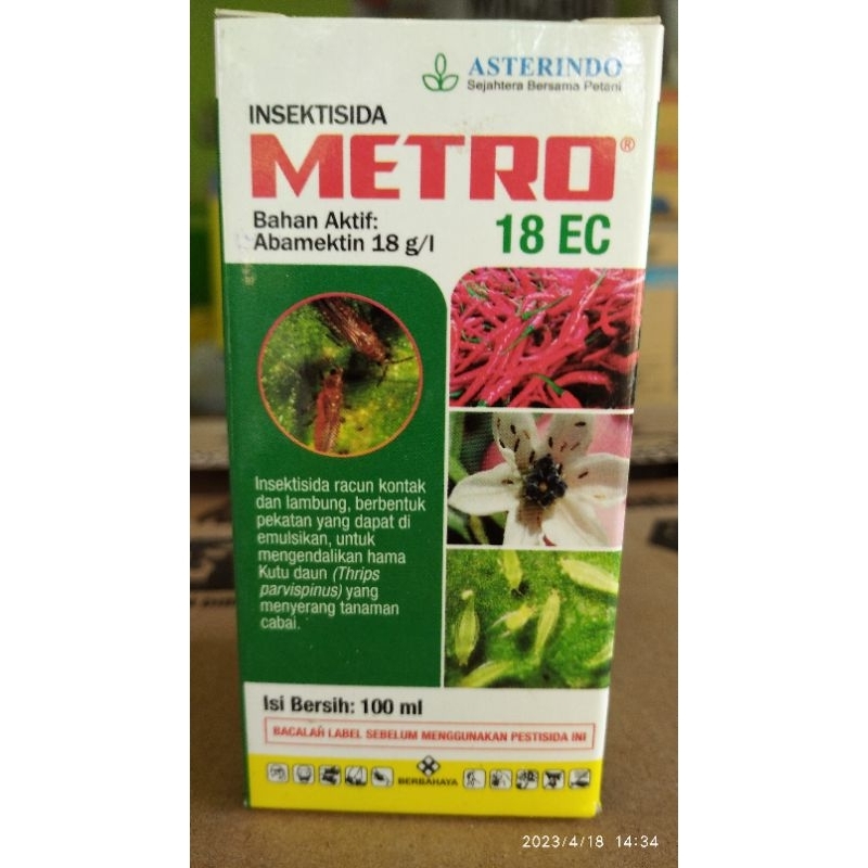 Insektisida Metro 18 Ec 100 Ml