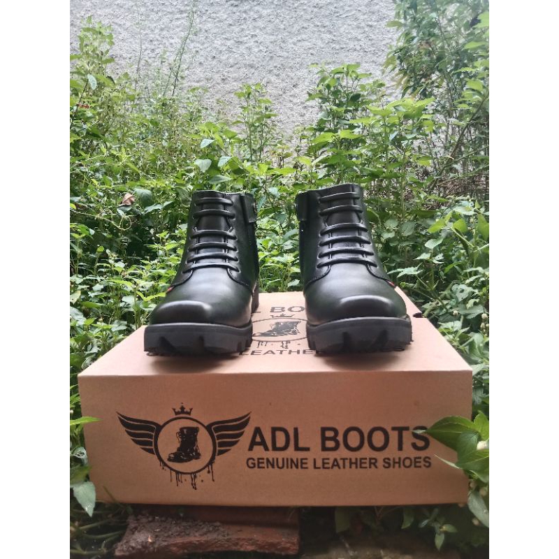 SEPATU PDH KULIT ASLI TALI VARIASI ADL BOOTS