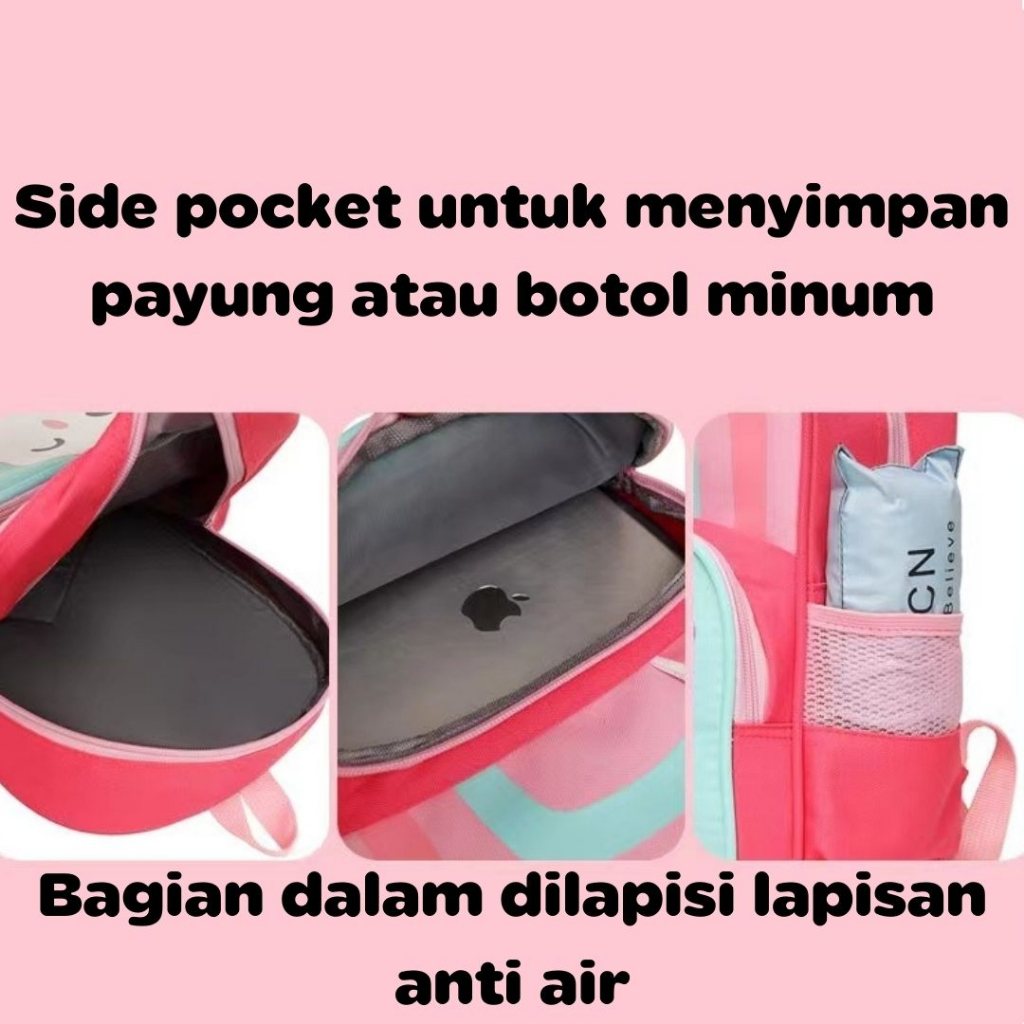 [M.Toys] Tas Ransel Anak Sekolah Gambar Karakter Hewan Lucu BUat Paud dan TK Kualitas Import Premium -M0240