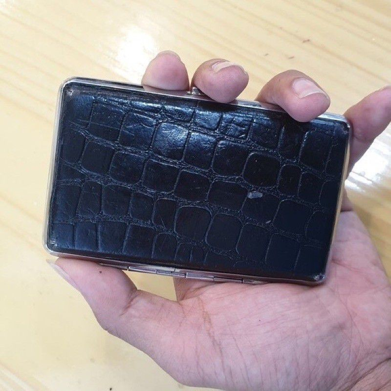 Kotak Rokok Model Kulit Leather Souvenir elegan Tempat Rokok Koleksi Unik Antik Kado