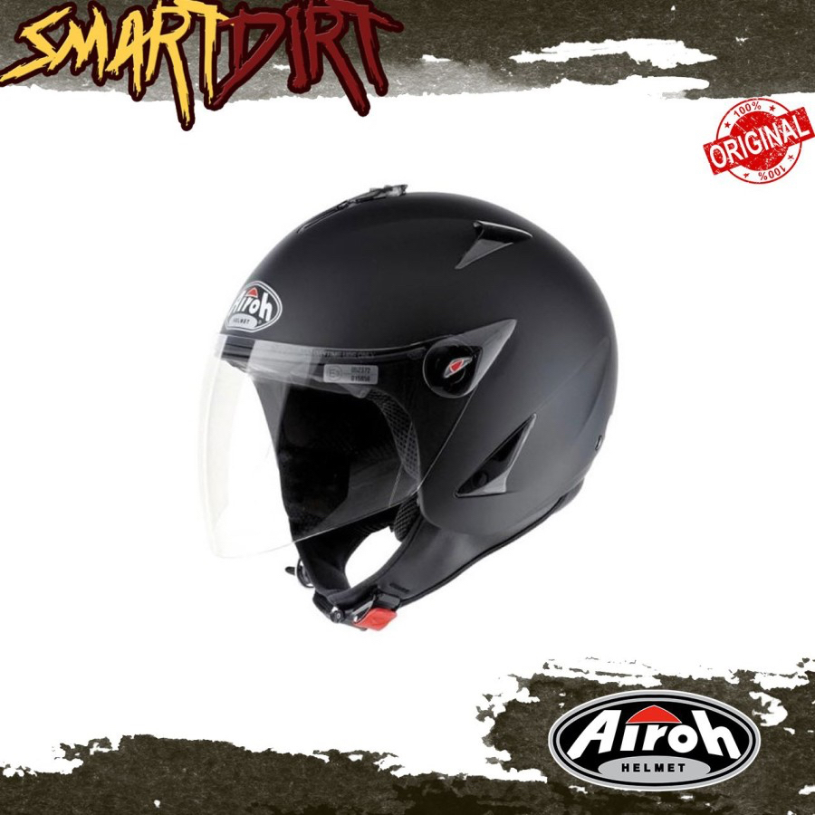 HELM MOTOR AIROH JT COLOR BLACK MATT HELM HALF FACE AIROH JT ORIGINAL