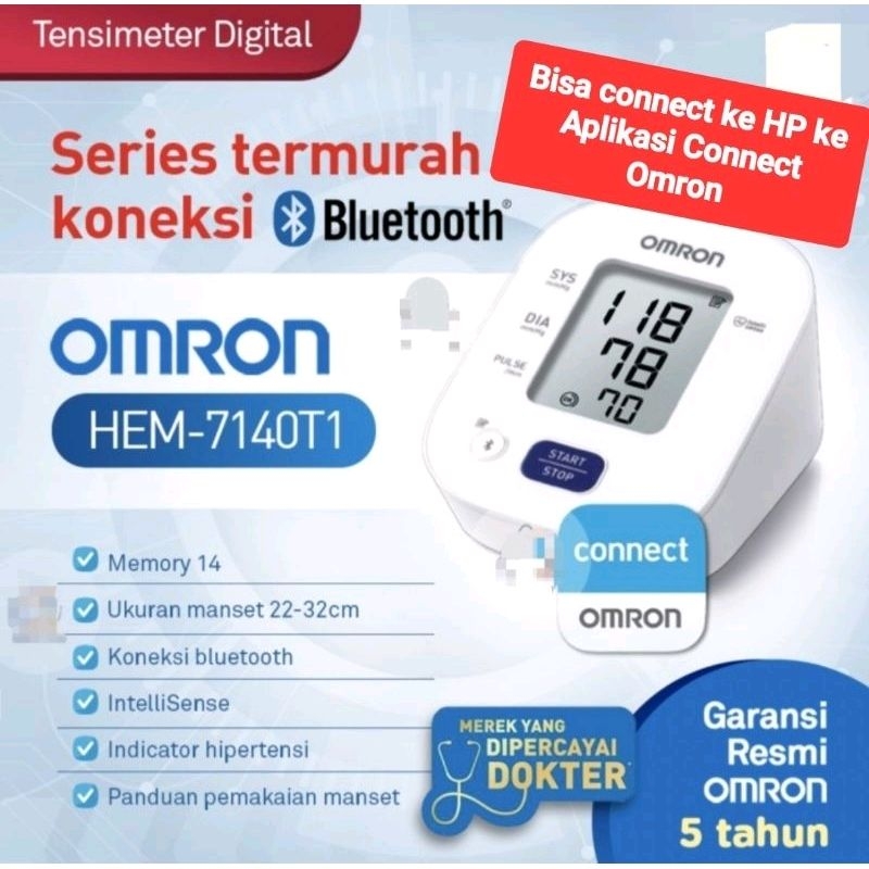 Tensimeter OMRON HEM 7140T1 Canggih connect SmartPhone