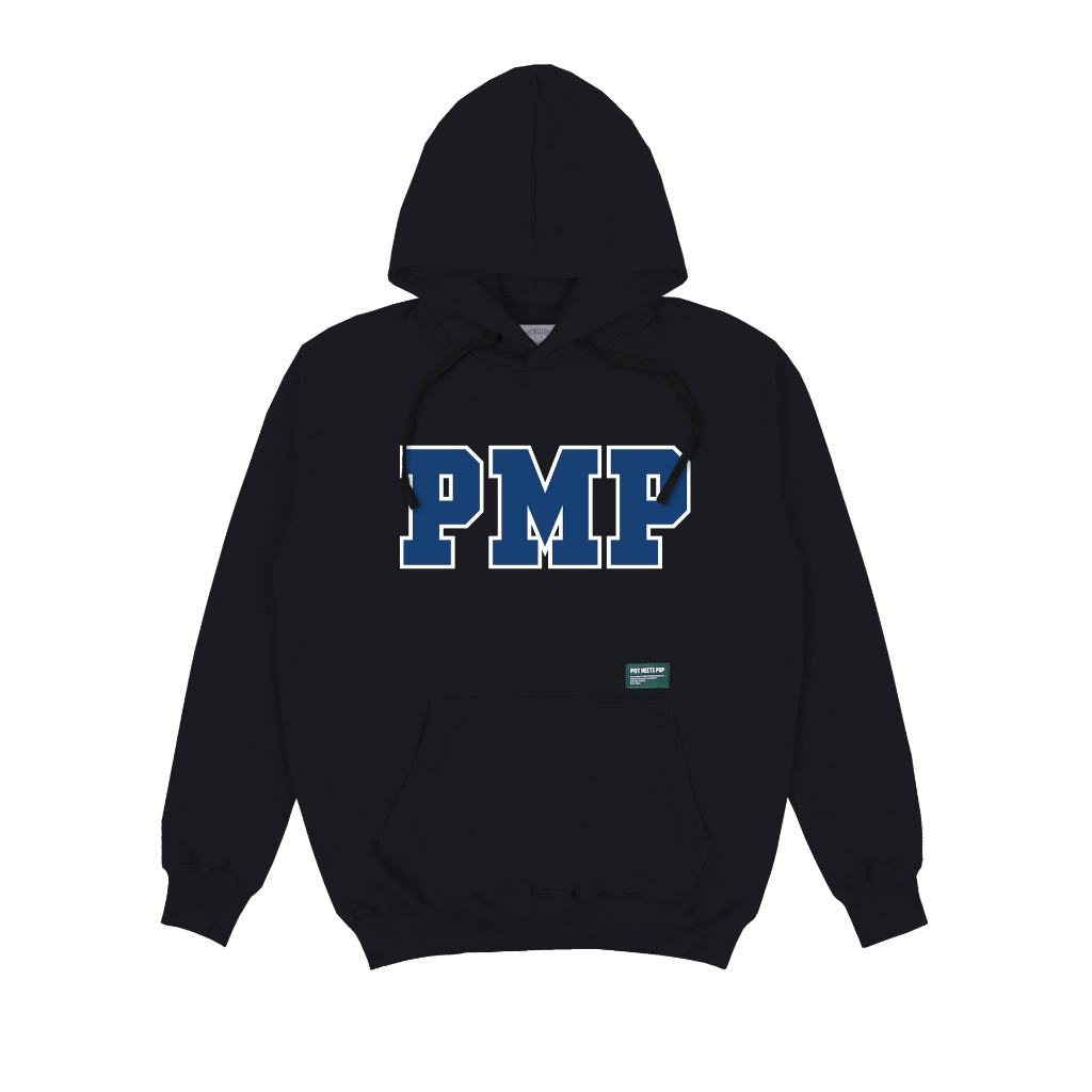 Pot Meets Pop Jacket Hoodie - Pmp Initial Hoodie Blue Black - Hoodie