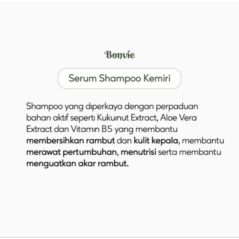 Bonvie Serum Shampoo Kemiri 250 ml