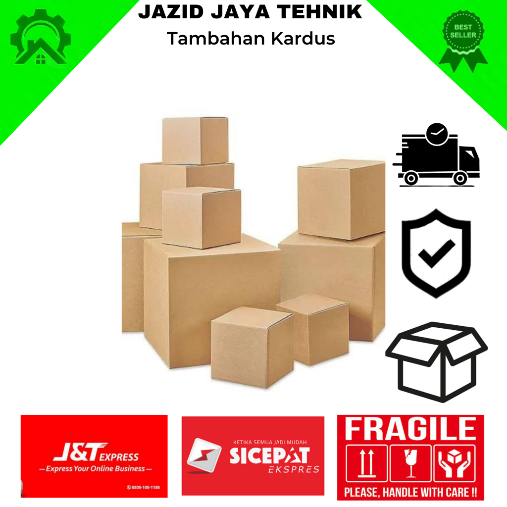 Tambahan Packing Bubble Wrap atau Box Kardus