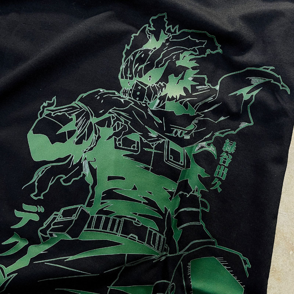 TORIZU Tshirt Epsilon Deku Black Anime Manga Boku No Hero Izuku Midoriya BNHA My Hero Academia Premium Unisex