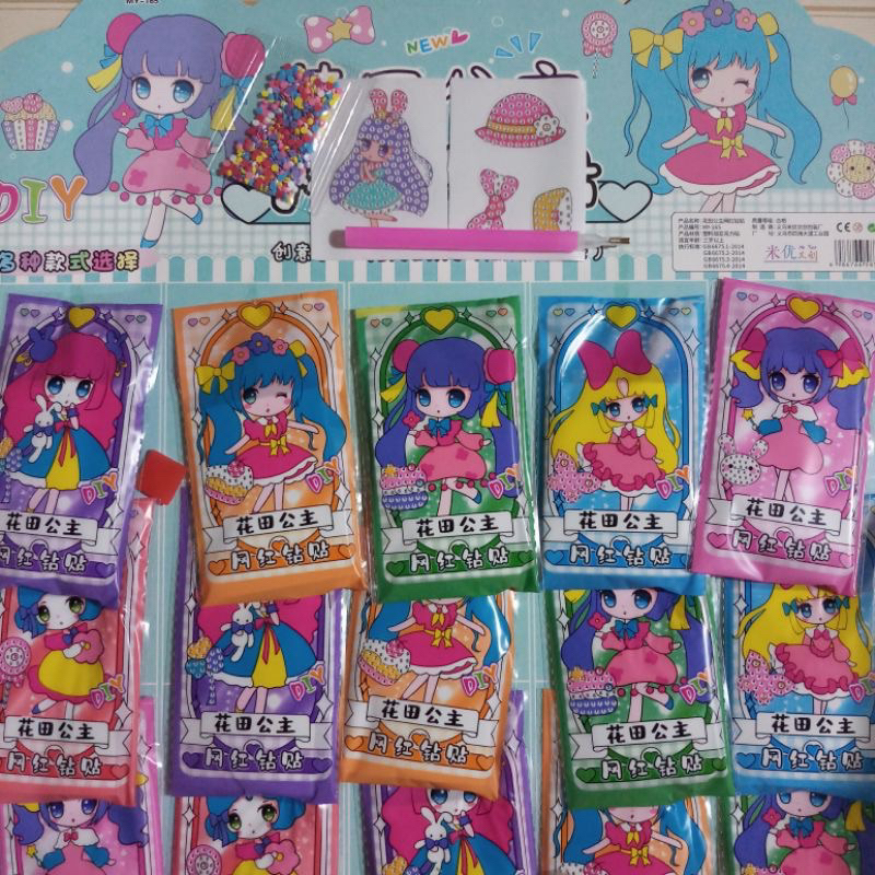 

Diamond painting stiker korea stiker manik gantung diamond mozaik 1 pcs aktivitas anak